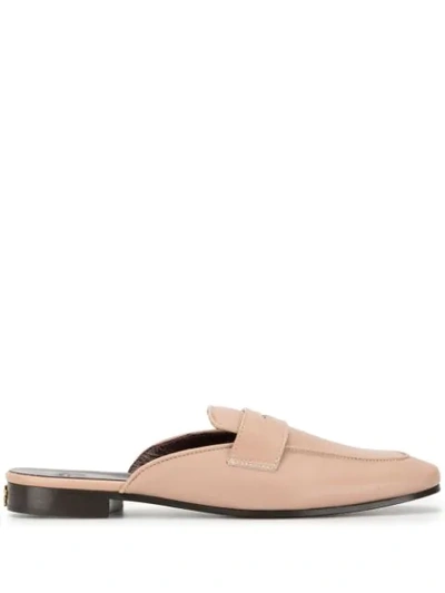 Bougeotte Flat Loafer Mules In Neutrals
