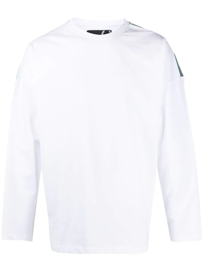 Fred Perry Logo Long-sleeve Sweatshirt In White | ModeSens