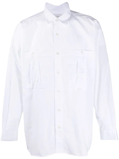 Société Anonyme Panelled Poplin Shirt In White