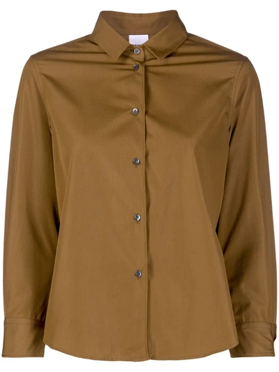Aspesi Long-sleeve Shirt In Brown