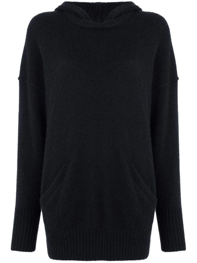 James Perse Lightweight Cashmere Hoodie In Dpn