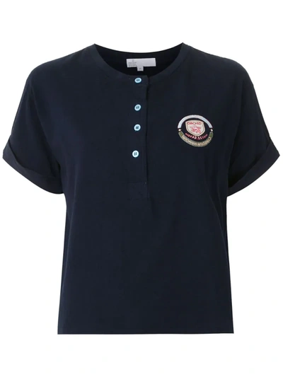 Nk Lara Embroidered Patch T-shirt In Blue
