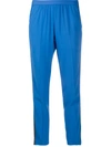 Zadig & Voltaire Paula Side Logo Stripe Trousers In Blue