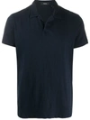 Theory Willem Cosmos Cotton Short Sleeve Polo In Eclipse