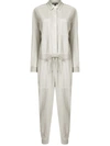 James Perse Workwear Jumpsuit In Grey