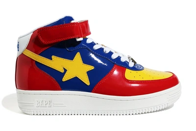 Pre-owned Bape A Bathing Ape  Sta Mid Red Yellow Blue (2020) In Red/yellow-blue