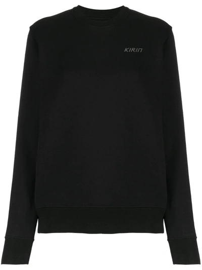 Kirin Pullover Mit Logo-print In Black