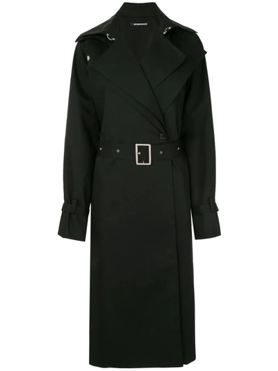 Boyarovskaya Belted Trench Coat In Black