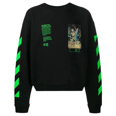 Pre-owned Off-white Pascal Golden Ratio Painting Sweatshirt Black/multicolor