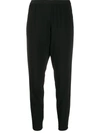 Zadig & Voltaire Frayed Trim Tailored Trousers In Black