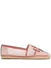 Tory Burch Ines Flat Espadrilles In Sea Shell Pink/tramonto/sea Shellpink