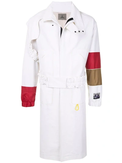 Boramy Viguier Contrast Details Trench Coat In White