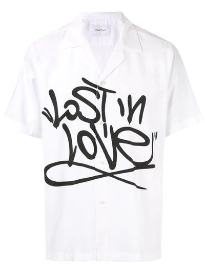 Ports V Lost In Love-print Shirt In White