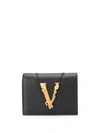 Versace Virtus Bifold Wallet In Black