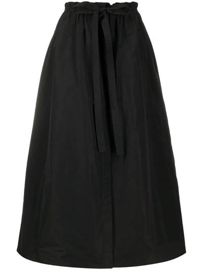 Givenchy Full Midi Skirt In Black