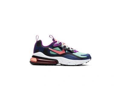 Pre-owned Nike Air Max 270 React Blue Void (gs) In Blue Void/black/kinetic Green