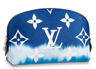Pre-owned Louis Vuitton  Cosmetic Pouch Lv Escale Bleu