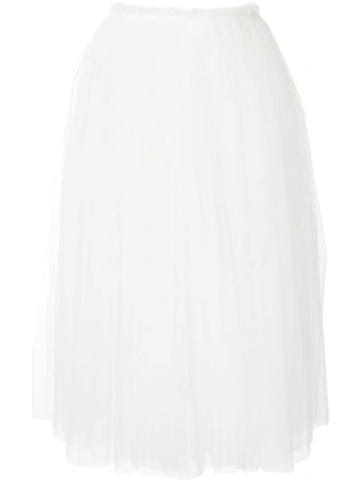 Comme Des Garçons Comme Des Garçons Transparent Tutu Skirt In White