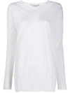 Stella Mccartney V-neck Fine Knit Jumper In White