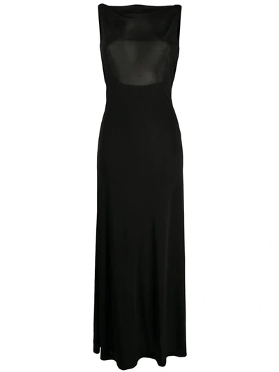 M Missoni Draped Jersey Dress In Black