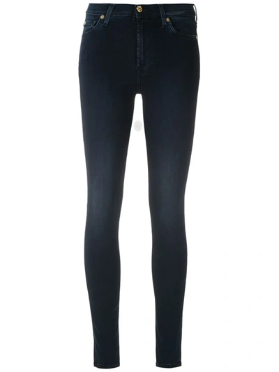 7 For All Mankind Skinny Fit Jeans In Blue