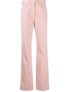 Fendi Straight-leg Mid-rise Jeans In Pink