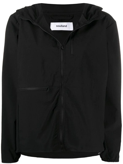 Soulland Reese Hooded Jacket In Black