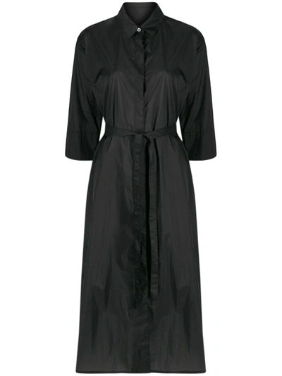 Mackintosh Shantron Single Breasted Trench Coat In Black