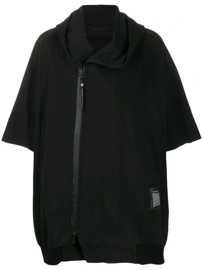 Niløs Oversized Zip-up Hoodie In Black