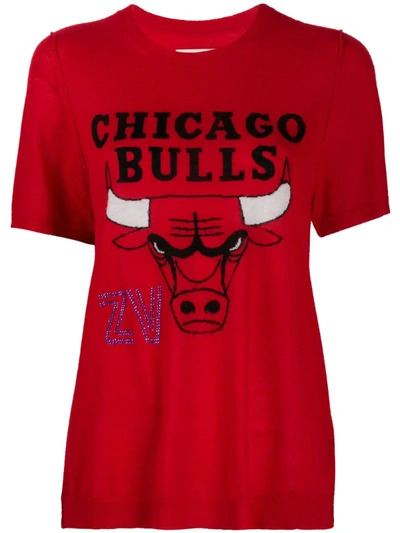 Zadig & Voltaire X Nba Chicago Bulls 短袖套头衫 In Red