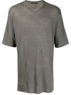 Daniel Andresen Magnolia Oversized-fit Linen T-shirt In Grey