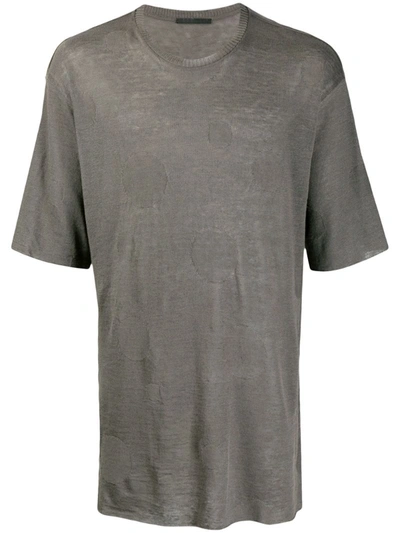 Daniel Andresen Magnolia Oversized-fit Linen T-shirt In Grey
