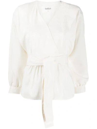 Ba&sh Cola Wrap-style Blouse In Neutrals