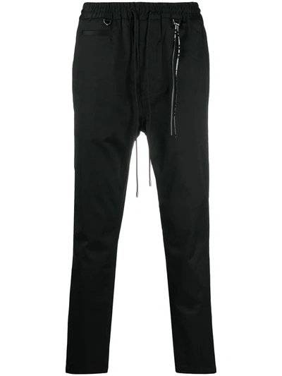 Mastermind Japan Dropped-crotch Straight Leg Trousers In Black