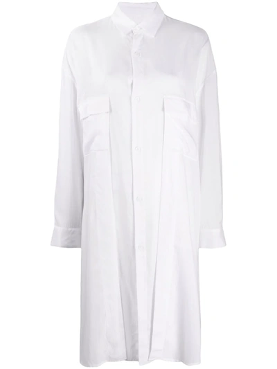 Yohji Yamamoto White Elongated Shirt