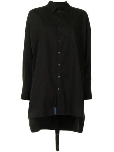 Yohji Yamamoto Black Cotton Oversize Shirt