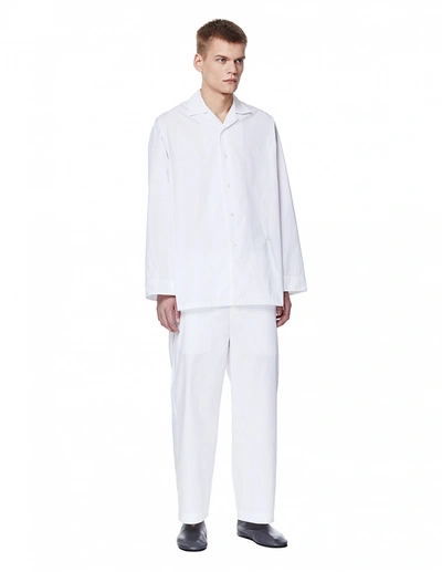 Jil Sander White Cotton Pajamas