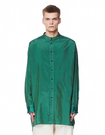 Jil Sander Green Elongated Shirt