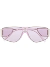 Givenchy Side-shield Geometric Sunglasses In Purple