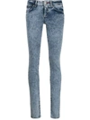 Philipp Plein Skinny Fit Jeggings In Blue