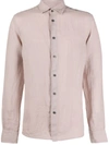 Peuterey Linen Buttoned Shirt In Pink