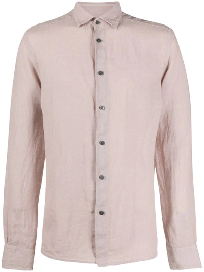 Peuterey Linen Buttoned Shirt In Neutrals