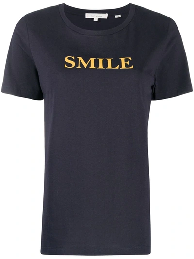 Chinti & Parker Smile Print T-shirt In Blue