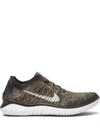 Nike Free Rn Flyknit 2018 Men's Running Shoes In Black,club Gold,red Orbit,white