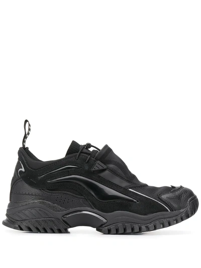 Random Identities Contrast Panel Toggle Detail Trainers In Black