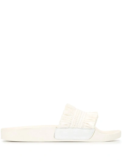 Senso Elijah Raffia Slides In White