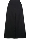 3.1 Phillip Lim Front Slit A-line Skirt In Black