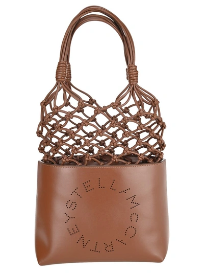 Stella Mccartney Knotted Tote Bag In Brown