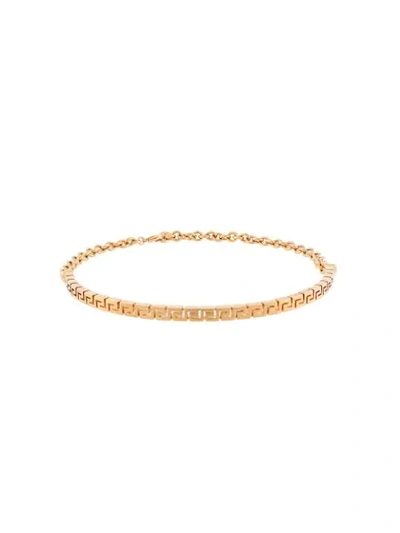 Versace Greca Key Tribute Goldtone Choker Necklace