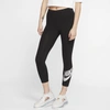 Nike Sportswear Club Women's Cropped Leggings In Black
